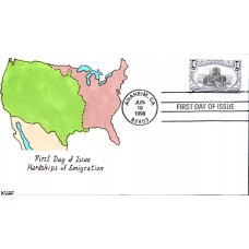 #3209f Hardships of Emigration Kribbs FDC