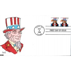 #3263 Uncle Sam Kribbs FDC