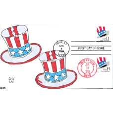 #3264 Uncle Sam Hat Dual Kribbs FDC