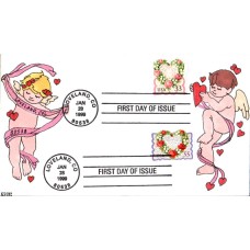 #3274-75 Victorian Love Dual Kribbs FDC