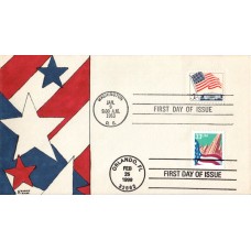 #3277 Flag Over City Dual Kribbs FDC