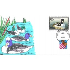 #RW65 Barrow's Goldeneye Kribbs FDC