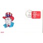 #U581 Uncle Sam Hat Kribbs FDC