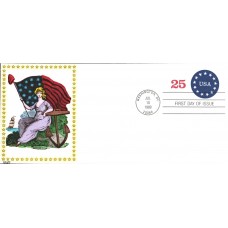 #U615 Stars - Security Envelope Kribbs FDC