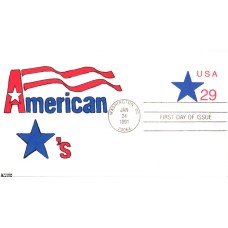 #U619 USA - Star Kribbs FDC