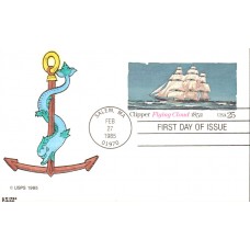 #UX107 Clipper Flying Cloud Kribbs FDC