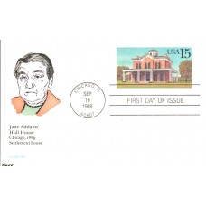 #UX134 Jane Addams' Hull House Kribbs FDC