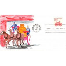 #1908 Fire Pumper 1860s Kubricko FDC