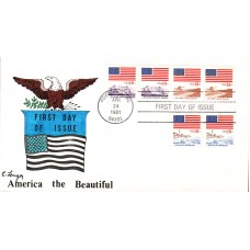 #1890//93 American the Beautiful Langer FDC