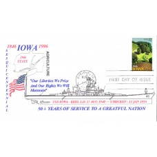 #3088 Iowa Statehood Larson FDC