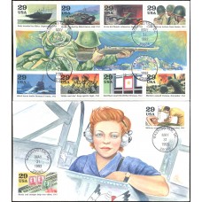 #2765 World War II: 1943 Little FDC Set