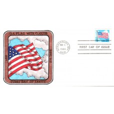 #2278 Flag and Clouds LMG FDC