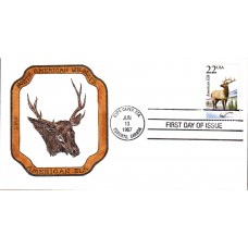 #2328 American Elk LMG FDC