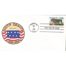 #2416 South Dakota Statehood LMG FDC