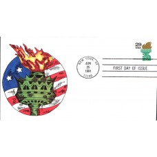 #2531A Statue of Liberty Torch LMG FDC