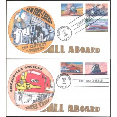 #3333-37 All Aboard - Trains LMG FDC Set