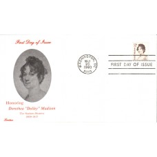 #1822 Dolley Madison Lorstan FDC