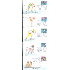 #2611-15 Winter Olympics Mangus FDC Set