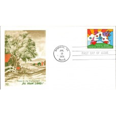 #1527 Expo 1974 - Peter Max Marg FDC