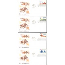 #1572-75 Postal Service Bicentennial Marg FDC Set