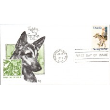 #1787 Seeing Eye Dog Marg FDC