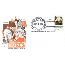 #1831 Organized Labor Marg FDC