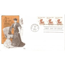 #1902 Baby Buggy 1880s Marg FDC
