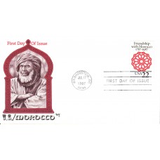 #2349 US - Morocco Marg FDC