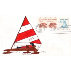 #2134 Iceboat 1880s Marika FDC