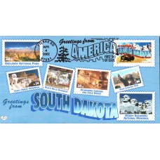 #3601 Greetings From South Dakota M & D FDC