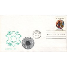 #1471 Christmas Angel Medallion FDC