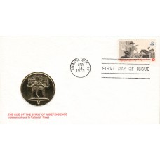 #1477 Posting a Broadside Medallion FDC