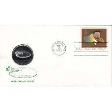 #1486 Henry O. Tanner Medallion FDC