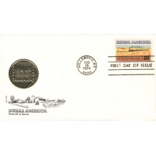 #1506 Kansas Wheat Medallion FDC