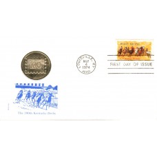 #1528 Horse Racing Medallion FDC