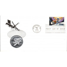 #1529 Skylab Medallion FDC