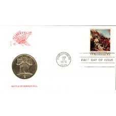 #1564 Battle of Bunker Hill Medallion FDC