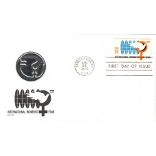 #1571 International Women's Year Medallion FDC