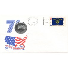 #1665 Oregon State Flag Medallion FDC