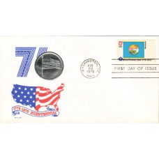 #1673 Montana State Flag Medallion FDC