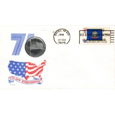 #1675 Idaho State Flag Medallion FDC