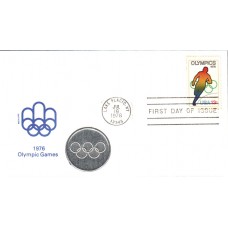 #1695 Olympics Medallion FDC