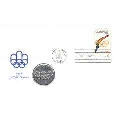 #1697 Olympics Medallion FDC