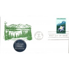 #1711 Colorado Statehood Medallion FDC