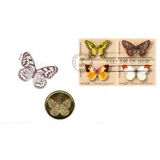 #1712-15 Butterflies Medallion FDC