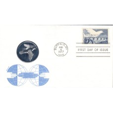 #1721 Peace Bridge Medallion FDC