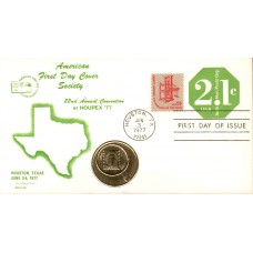 #U578 Houpex 1977 - Houston, TX Medallion FDC