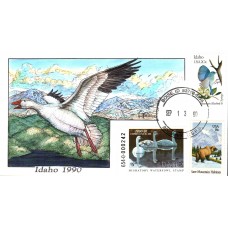 #ID4 Idaho 1990 Duck Milford FDC