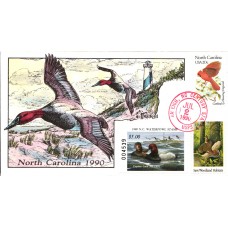 #NC8 North Carolina 1990 Duck Milford FDC