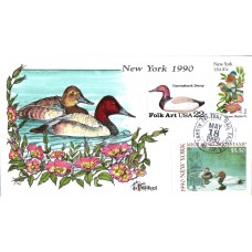 #NY6 New York 1990 Duck Milford FDC